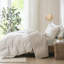 Housse de couette douce en coton biologique très grand / très grand naturel
