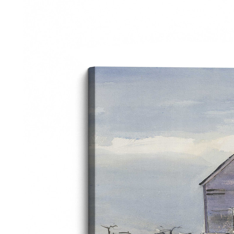 «42 Dean Barn in Winter» par Stephen Calcasola, reproduction d'art sur toile, H 36 po x l 48 po