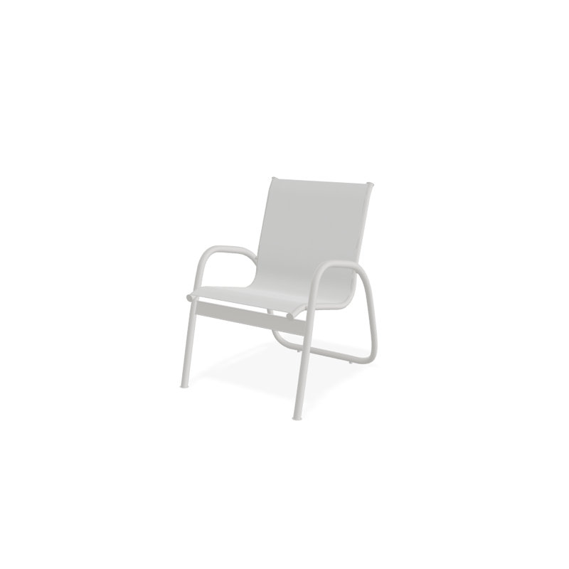 Fauteuil de patio Gardenella, Neige texturée, Blanc 6D Sunbrella®