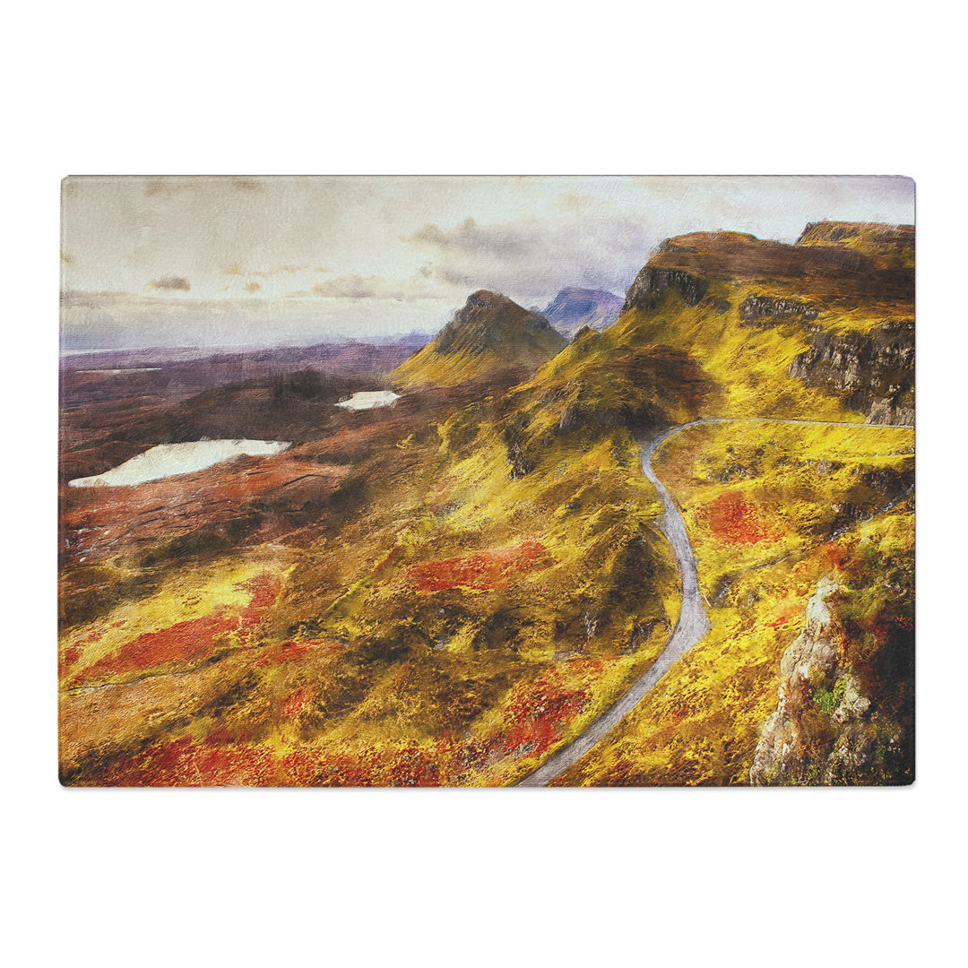 Tempered Glass Mountain View in Scotland Chopping Board