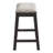 Fordham Dark Grey and Beige Counter Height Saddle Stool (Set of 2)