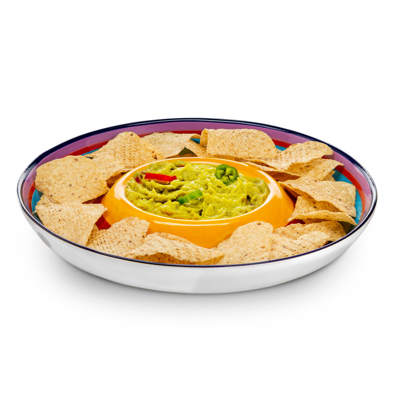 Kook Ceramic Chips And Dip Platter
