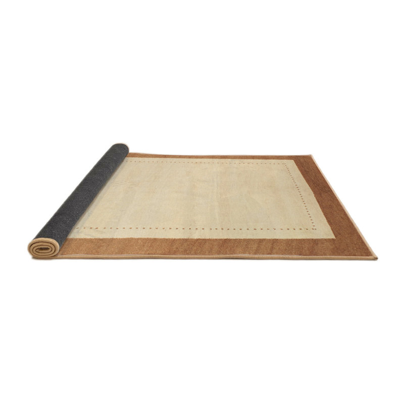 Tapis beige/brun contemporain, Rond 6 pi