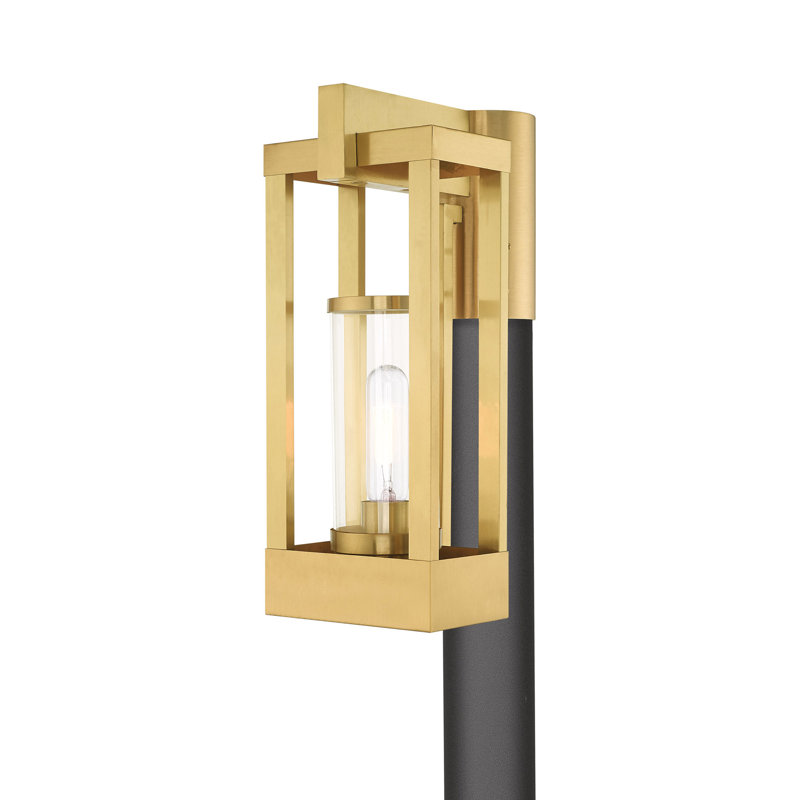 Binkley Wall Light, 15.13" H x 6.25" W x 9.13" D, Satin Brass