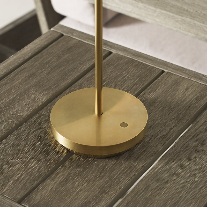 Tepa Accent Rechargeable Table Lamp, Natural Brass