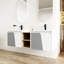 Meuble-lavabo mural 60 po avec lavabo Raika