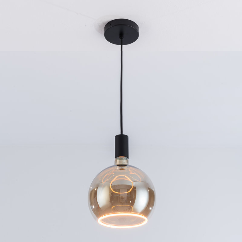 Akers 1 - Light Bulb Pendant, Black