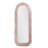 Pink Arch Plush Framed Creamy Bedroom Full Length Mirror