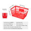 Rebrilliant Polyethylene Plastic Shopping Basket