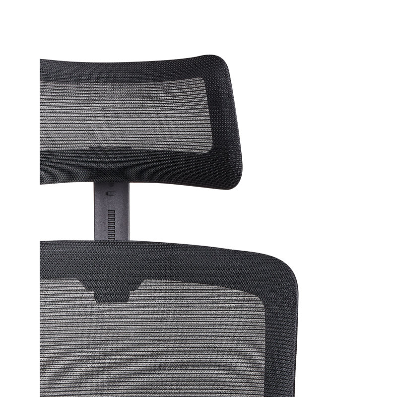 Office Chair Swivel MONARCH Fabric, Black, Black