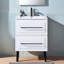 Grasmick 24''White Free-Standing Single Bathroom Vanity Set With 2-Drawers