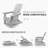 Folding Adirondack Chair, HIPS All-Weather Patio Adirondack Chair with High Back -64858597