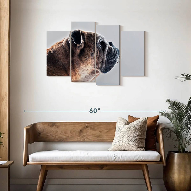 Brampt Dog Side Profile, 27" H x 43" W