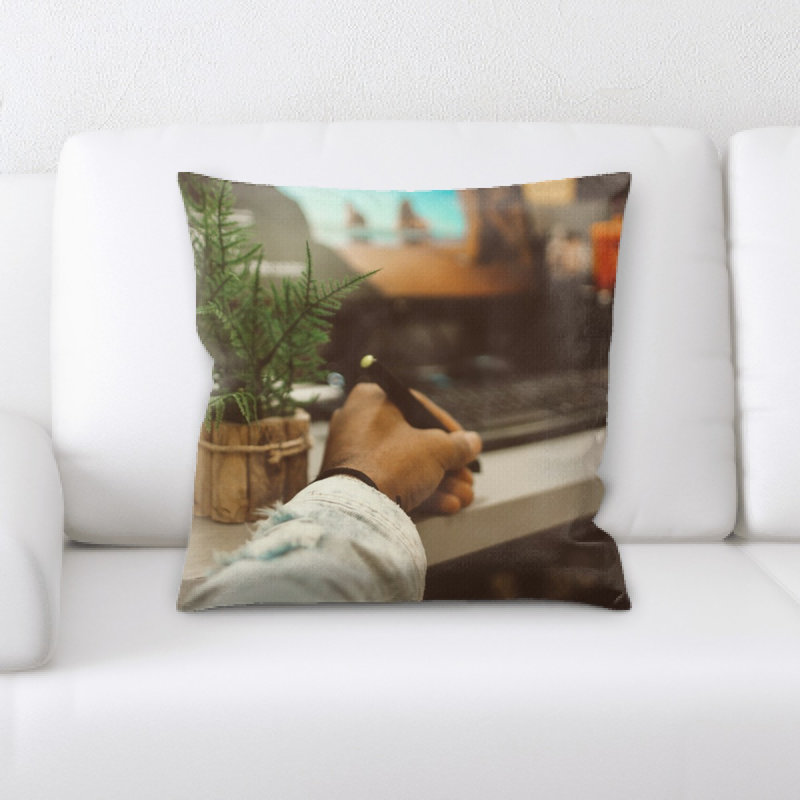 Microsuede Reversible Throw Pillow