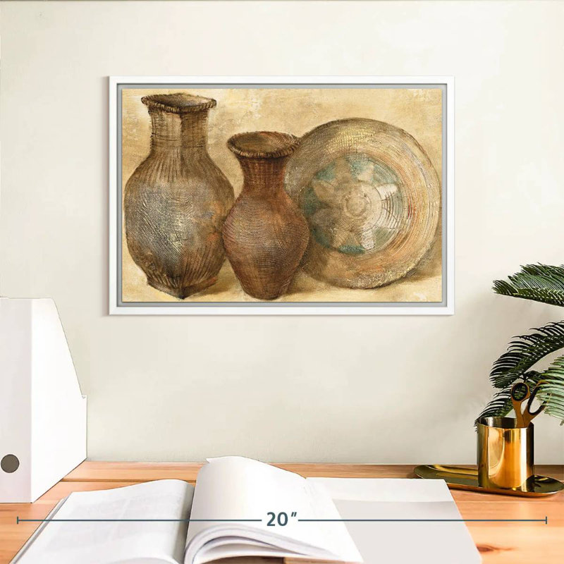 Vaisseaux tissés II, Cadre flottant blanc, 13 po x 9 po