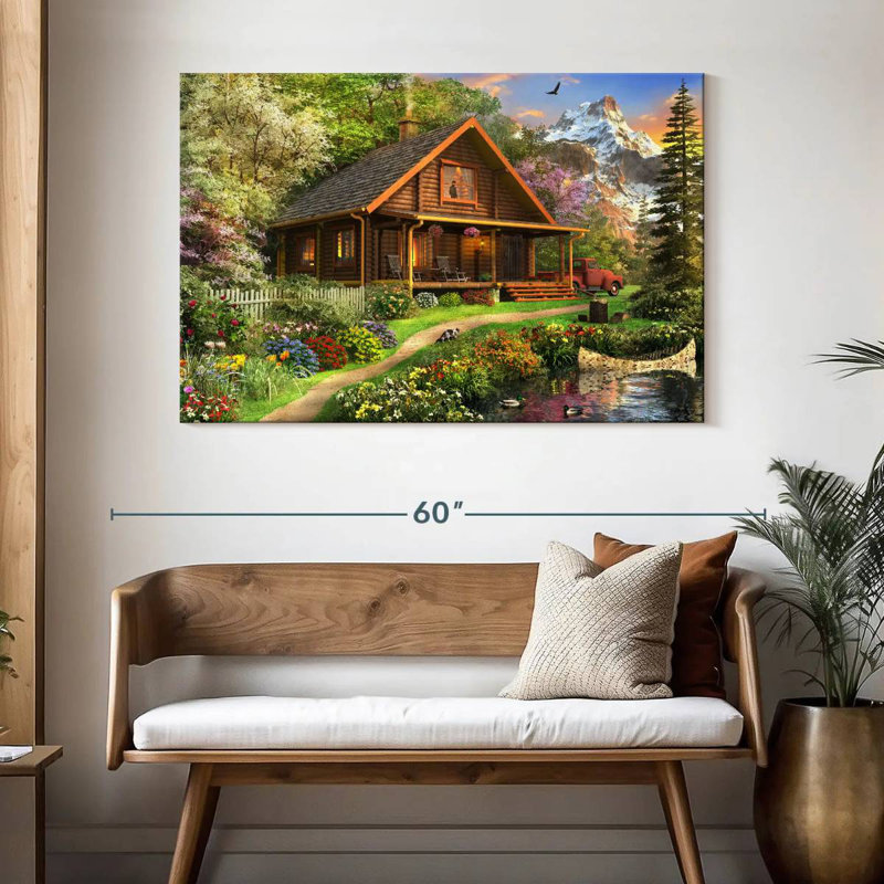 Log Login Home, H 32 po x l 48 po
