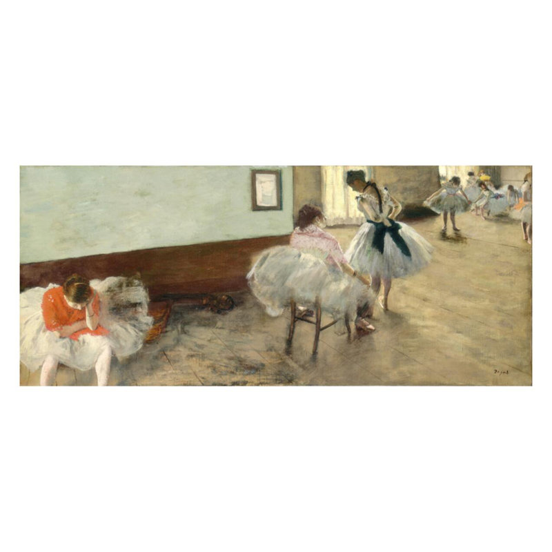 «The Dance Lesson» par Edgar Degas - estampe numérique, H 22 po x l 28 po