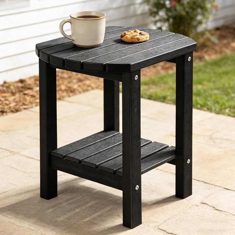 Table d'appoint extérieure à 2 niveaux Adirondack