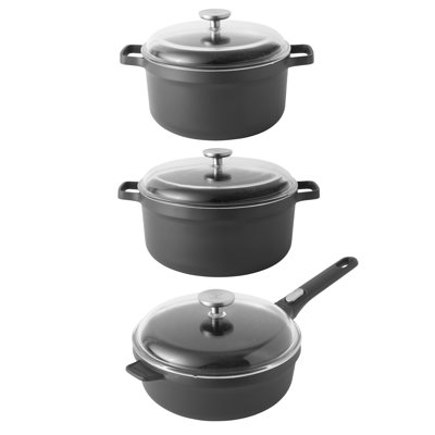 Batterie de cuisine en fonte d'aluminium antiadhésive 6 pièces BergHOFF GEM