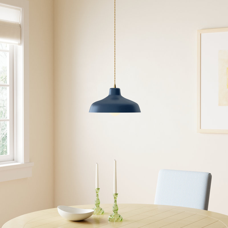 Fallon - Light Dome Pendant, Antique Brass, 5.75" H x 11.5" W x 11.5" D, Midnight Sky