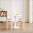 Set of 4 Stackable Stools, Round Backless Chairs for Dining Room, Kitchen, Classroom(Coffee color)