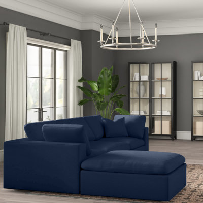 Canapé modulaire réversible de 119 po avec repose-pieds Burrows