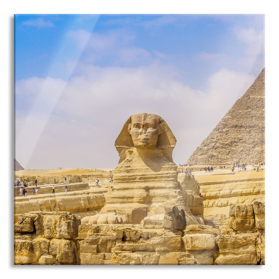 Ungerahmtes Foto auf Glas "Large Sphinx at Giza"