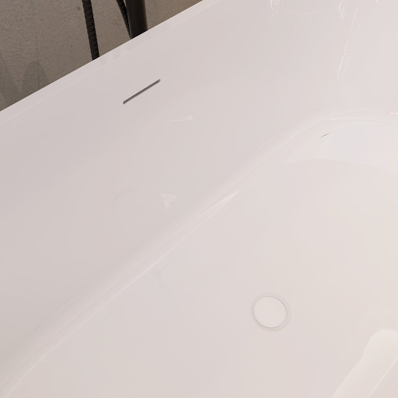 Baignoire de trempage autoportante 67 po à surface solide 67 po