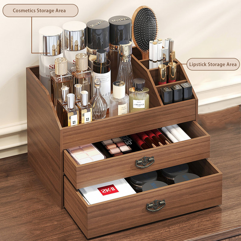 Boîte de rangement pour cosmétiques à tiroir