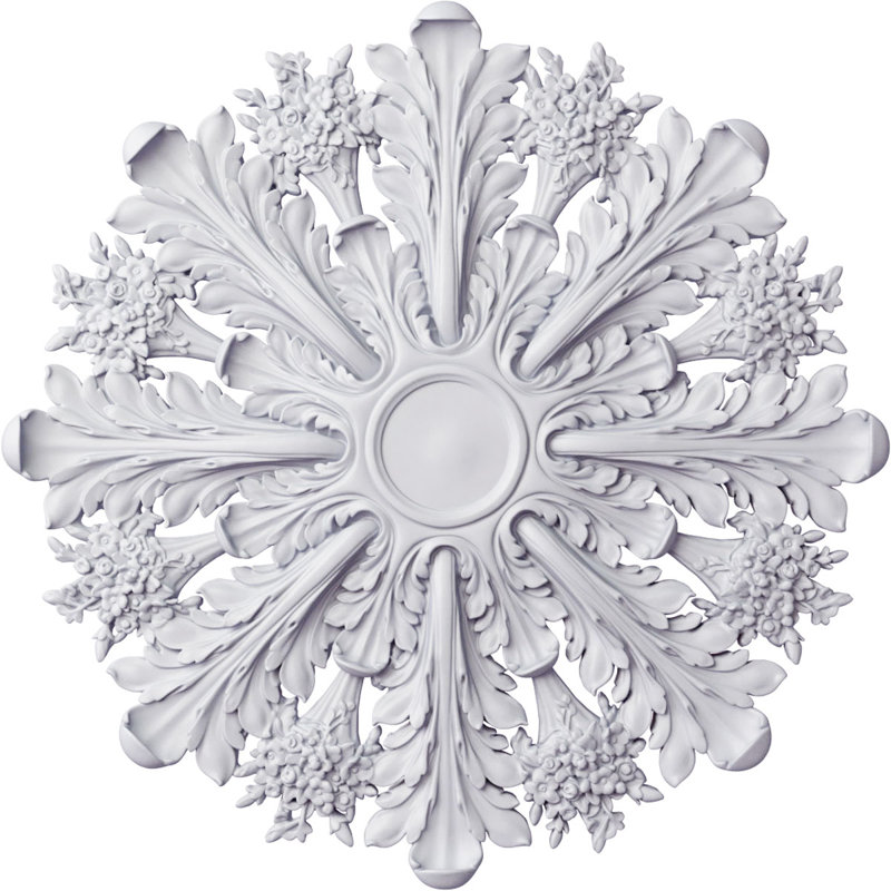 Endurathane Andrea Ceiling Medallion, 31 1/2"OD x 2 1/8"P, Factory Primed