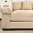 Kojka Convertible Corduroy Sectional Sofa with Thick Armrests & Movable Ottoman-114888064-128918114