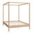 Solid Wood Canopy Bed Frame Four Poster Platform Bed With Slats Support, No Box Spring Needed-239097821-267455628