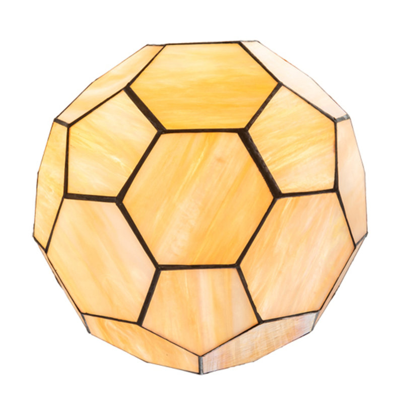 Luminaire suspendu sphère bronze à 1 lumière Sasaki