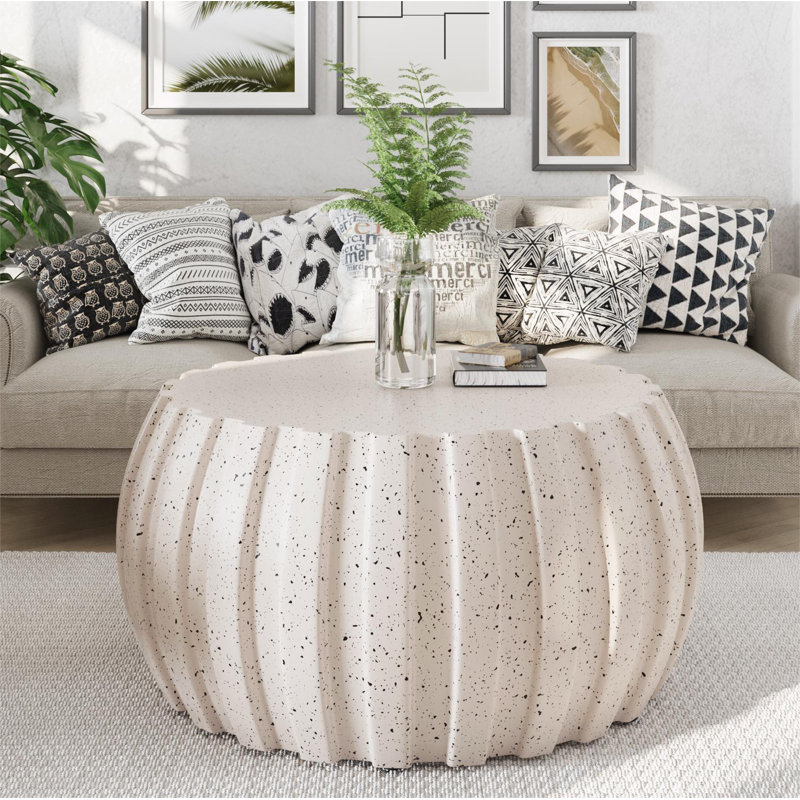 Table basse moderne et imperméable, Blanc
