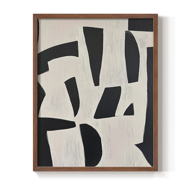 "ABSTRACT Series DCII" par J Paul, H 29 po x l 23 po, Noyer