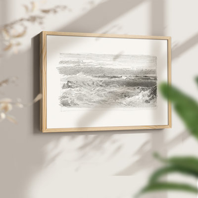 Vintage Sketch Work-LI -Framed Print - Restickable