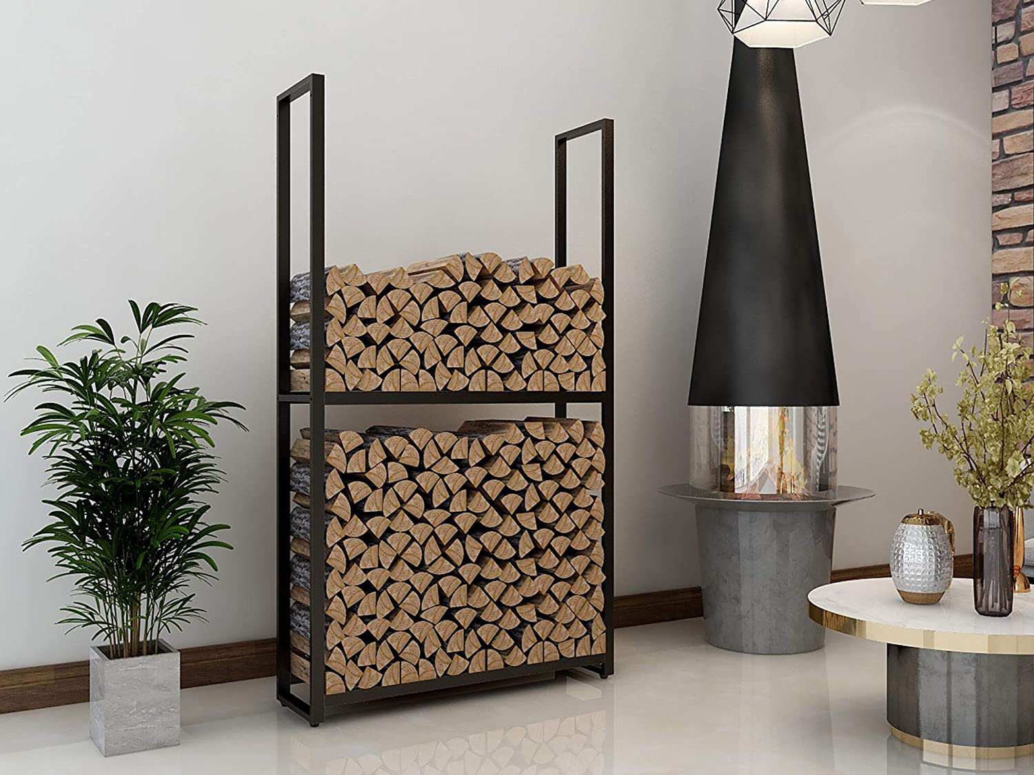 Borough Wharf Finchamp Metal Log Rack | Wayfair.ie
