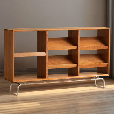 All Solid Wood Lattice Bookcase by SUPROT