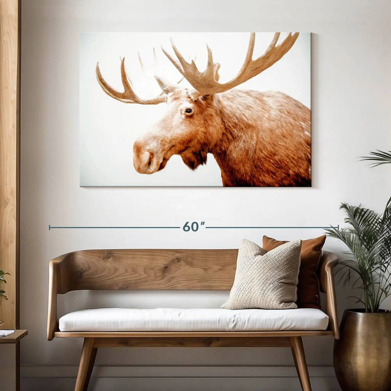 Brampt Moose Side Profile, 32" H x 48" W