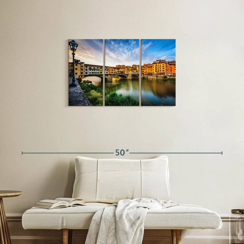 Ponte Vecchio Riverscape, 20" H x 33" W