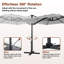Miyeko 156'' x 120'' Rectangular Cantilever Umbrella-222578375-239136994
