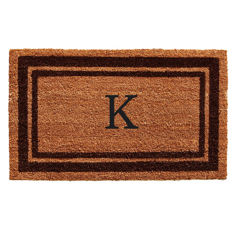 Tapis d'entrée antidérapant Stortz, Rectangle 2 pi x 3 pi, K, Brun foncé / brun