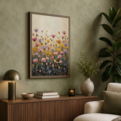 Wildflower Meadow Botanical - Wrapped Canvas