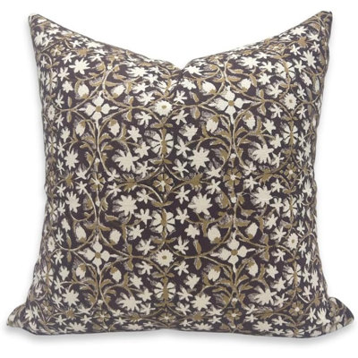 Housse de coussin intérieur / extérieur en coton Mahalaxmi Kniff Edge