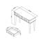 103cm Console Table