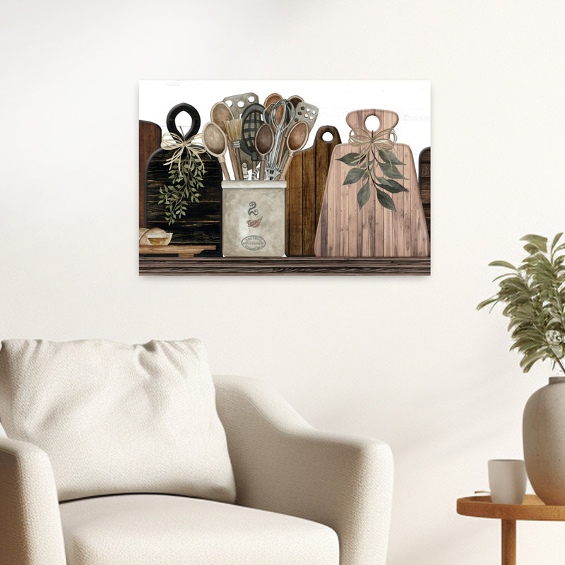 Cutting Boards II Rustic Contemporary Art, 16" H x 24" W