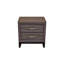 Queen 4 Pc Contemporary Bedroom Set Made With Wood In Grey