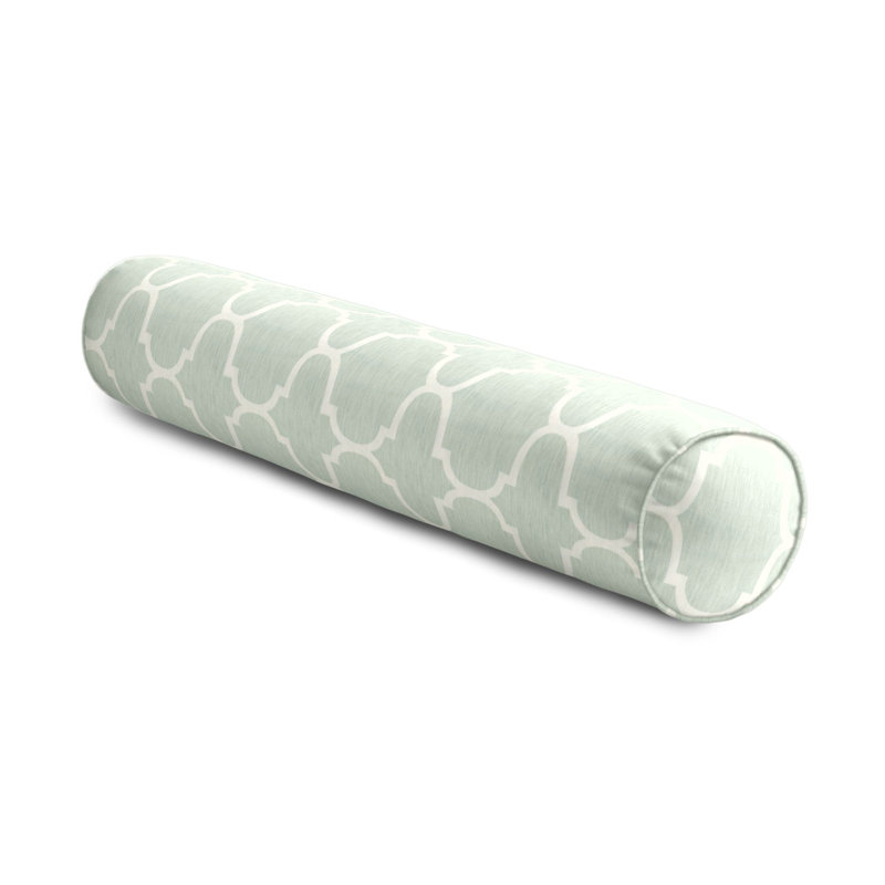 Riad Bolster Pillow Cover & Insert, Ivory, 9" x 48"
