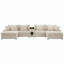 Canapé modulaire rembourré en velours côtelé de 144 po Baerl-1480194552