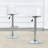 Modern Minimalist Bar Chairs And Bar Stools. Can Rotate 360 ° And Adjust Lifting. PET Backrest And PU Seats. Set Of 2. Suitable For Bars, Restaurants, And Front Desk Cashiers.-199486196